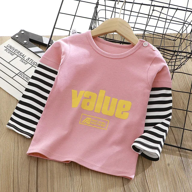 Children's Clothing Boys Girls T-Shirt kids clothes Cartoon Tops Long Sleeve Baby Clothing Autumn Winter Cotton Print Sweatshirt