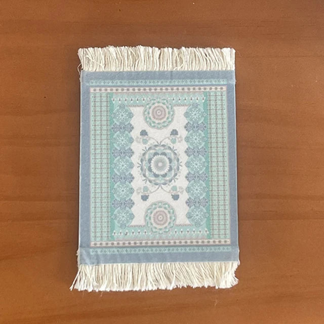 Handmade Bohemian Tassel Table Mat INS Persian Retro Non Slip Dining Table Mat Kitchen Accessories Decoration Home Pad Coaster