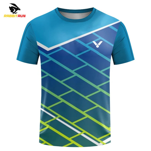 Men's T Shirt Summer Outdoor Sports Fitness Short-sleeved Fashion O-neck Oversized T-Shirt badminton Table tennis Run Top