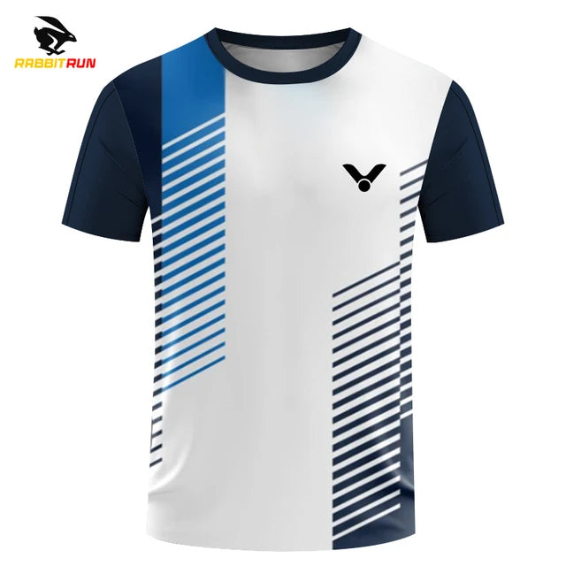 Men's T Shirt Summer Outdoor Sports Fitness Short-sleeved Fashion O-neck Oversized T-Shirt badminton Table tennis Run Top