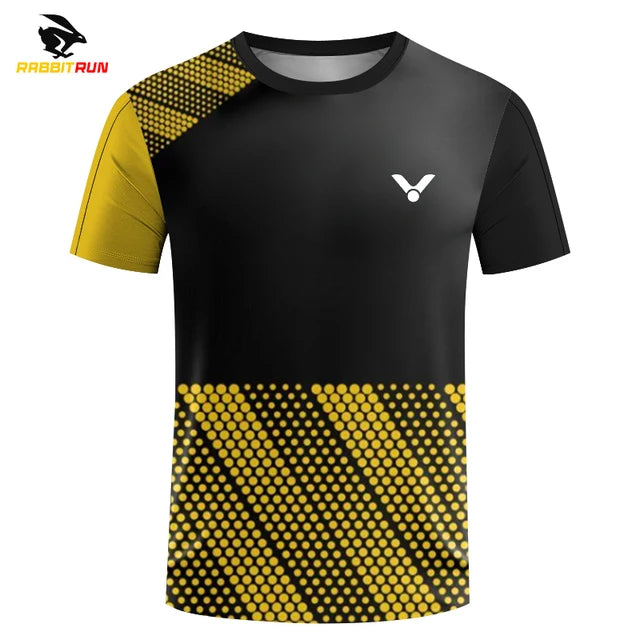 Men's T Shirt Summer Outdoor Sports Fitness Short-sleeved Fashion O-neck Oversized T-Shirt badminton Table tennis Run Top