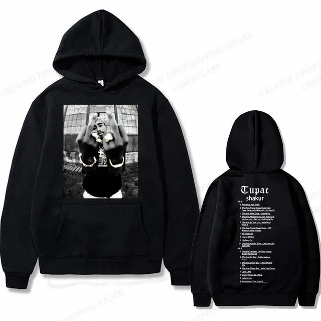 Hip Hop Rap Hoodie Men's Fashion Hoodie Four Seasons Street Hoodie Women's Jacket Men's Street Costume Casual Punk Men's Hoodie