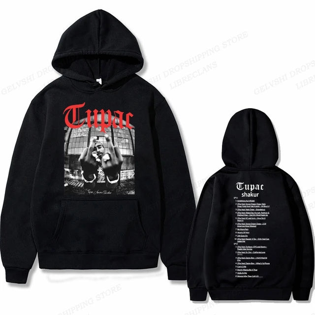 Hip Hop Rap Hoodie Men's Fashion Hoodie Four Seasons Street Hoodie Women's Jacket Men's Street Costume Casual Punk Men's Hoodie