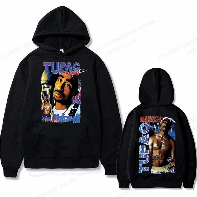 Hip Hop Rap Hoodie Men's Fashion Hoodie Four Seasons Street Hoodie Women's Jacket Men's Street Costume Casual Punk Men's Hoodie