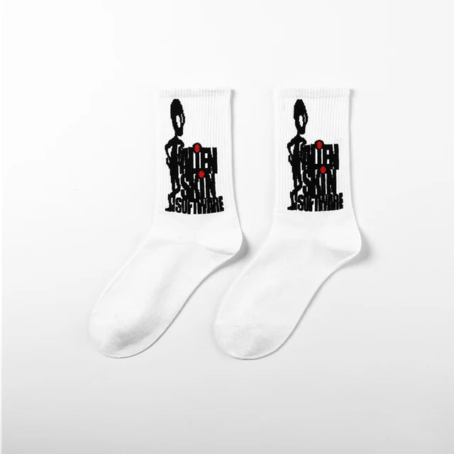 Ins Style Basketball Men Socks Cotton Hip-hop Female Sports Socks High Quality Harajuku Cool Funny Socks For Men And Women Socks