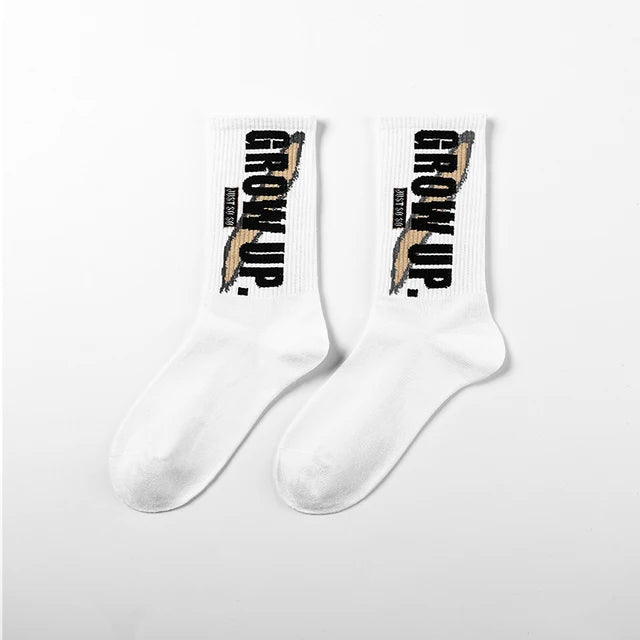 Ins Style Basketball Men Socks Cotton Hip-hop Female Sports Socks High Quality Harajuku Cool Funny Socks For Men And Women Socks