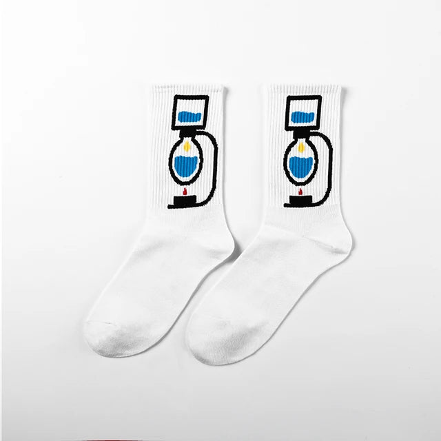 Ins Style Basketball Men Socks Cotton Hip-hop Female Sports Socks High Quality Harajuku Cool Funny Socks For Men And Women Socks