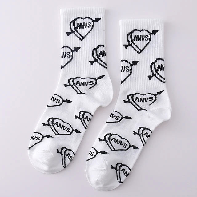 Ins Style Basketball Men Socks Cotton Hip-hop Female Sports Socks High Quality Harajuku Cool Funny Socks For Men And Women Socks