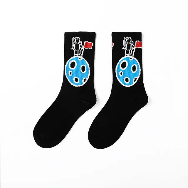 Ins Style Basketball Men Socks Cotton Hip-hop Female Sports Socks High Quality Harajuku Cool Funny Socks For Men And Women Socks