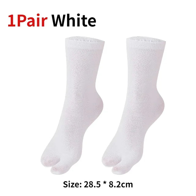 1/3pairs Japanese Men Women Soft Fiber Two Finger Socks Kimono Flip Flop Sandal Split Anti Friction Supplies Shoe Decoration