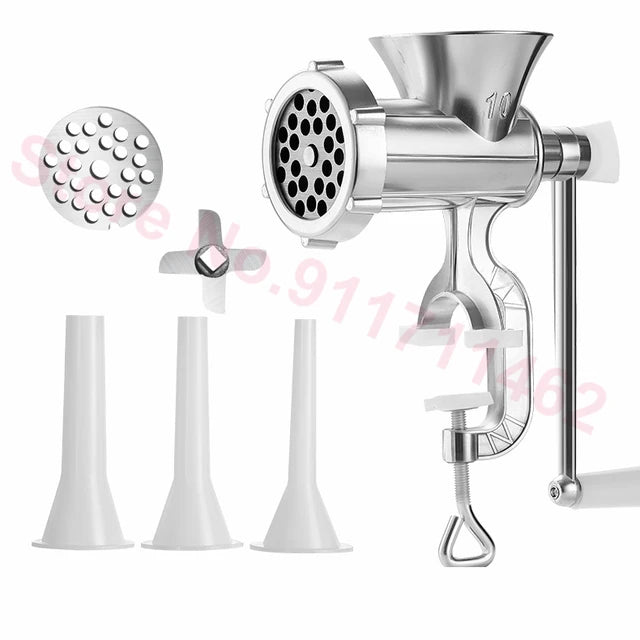 Multifunction Meat Grinder Manual Processors Home Cooking Mincer Sausage Machine Garlic Masher Sausage Filler