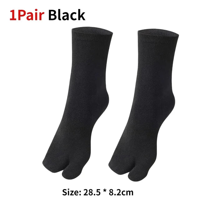 1/3pairs Japanese Men Women Soft Fiber Two Finger Socks Kimono Flip Flop Sandal Split Anti Friction Supplies Shoe Decoration