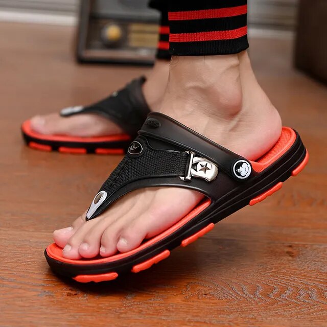 Summer Sandals Men Slippers Outdoor Beach Casual Shoes Zapatos De Hombre Indoor Durable Anti Slip Peep Toe New