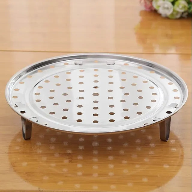 Stainless Steel Steamer Rack Insert Stock Pot Steaming Tray Stand Cookware Tool Bread Tray Kitchenware Cooking Tools