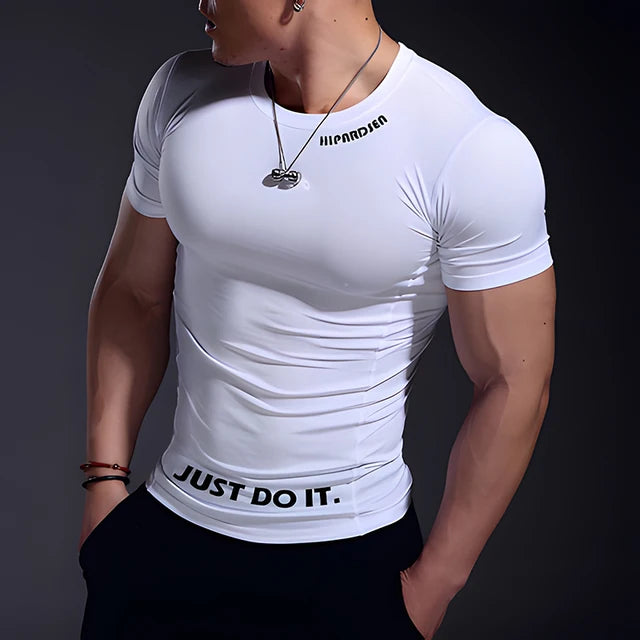 Summer 2022 Gym T-Shirt Sports T-Shirt Men's Fast Running T-Shirt Men's Sports Training T-Shirt Fitness Top T-Shirt