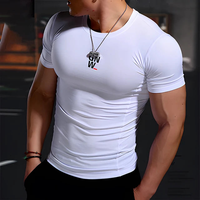 Summer 2022 Gym T-Shirt Sports T-Shirt Men's Fast Running T-Shirt Men's Sports Training T-Shirt Fitness Top T-Shirt