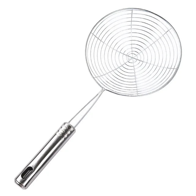 304 Stainless Steel Skimmer Strainer Colander Mesh Deep Fryer Oil Frying Scoop Noodles Dumpling Sieve Kitchen Tools Kitchenware