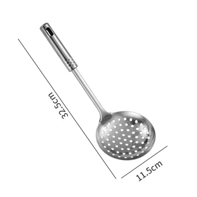 1PC Kitchen Stainless Steel Cooking Spatula Shovel Colander Kitchenware Pots Set Utensils Rice Soup Spoon Cookware Accessories