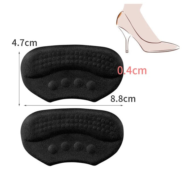 Heel Insoles Patch Women Men Anti-wear Cushion Pads for Shoes High Heel Feet Care Adjust Sizie Adhesive Sponge Heel Stickers