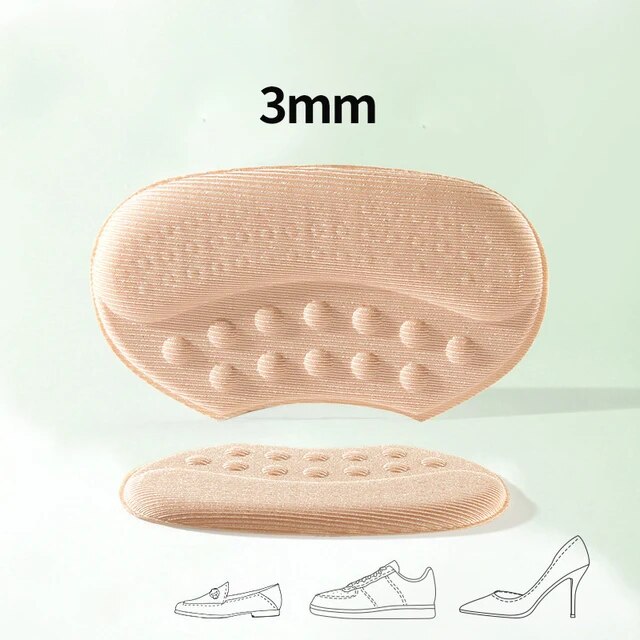 Heel Insoles Patch Women Men Anti-wear Cushion Pads for Shoes High Heel Feet Care Adjust Sizie Adhesive Sponge Heel Stickers