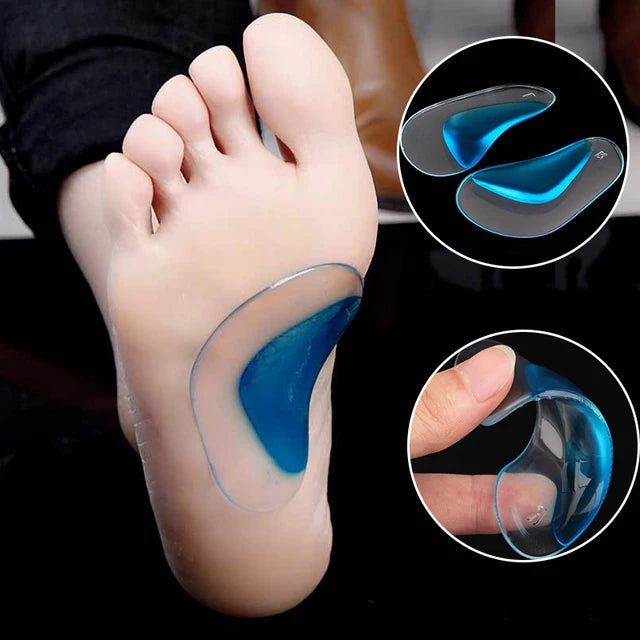 Unisex Silicone Gel Height Increase Insole Heel Lifting Inserts Shoes Insoles Foot Care Protector Cushion Arch Support Insert