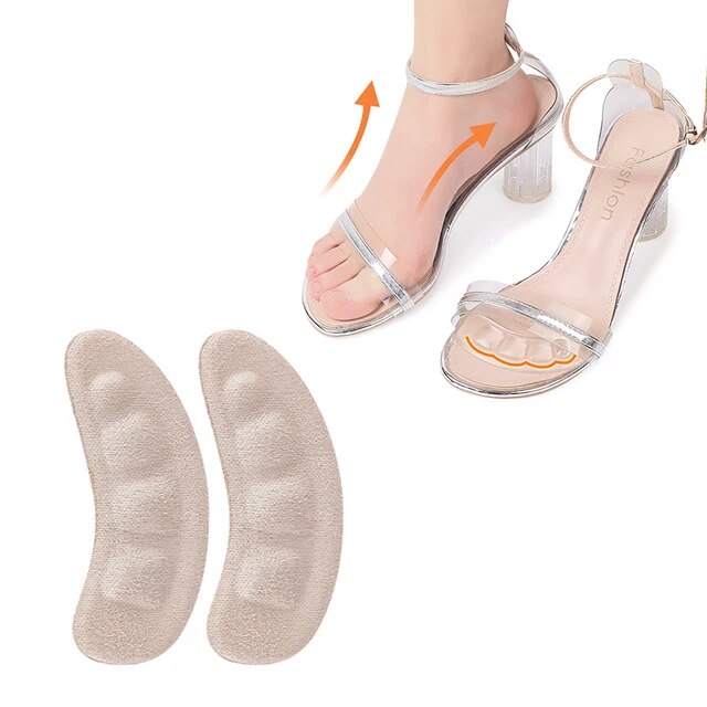 Five Toes Forefoot Pads High Heels Shoes Insoles Calluses Foot Protector Pain Relief Anti Shock Insoles Half Yard Pad Inserts