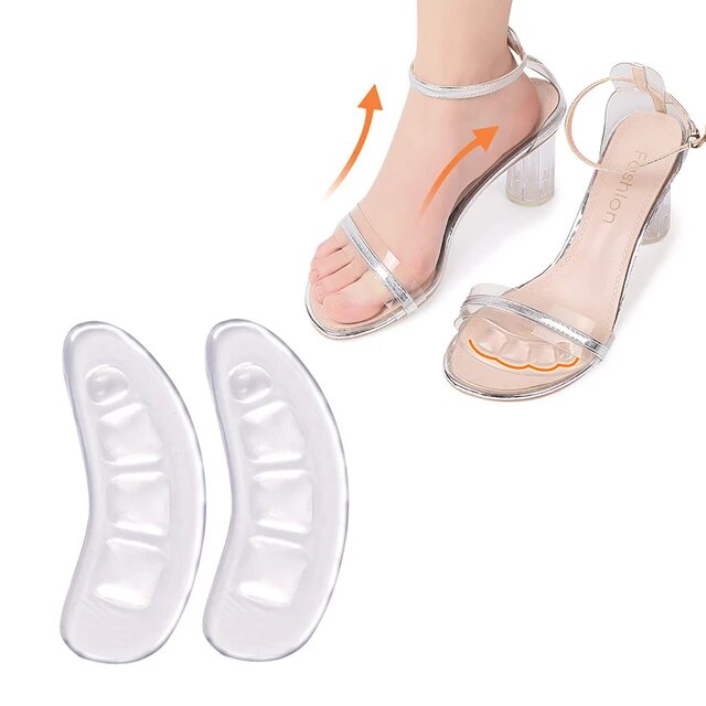 Five Toes Forefoot Pads High Heels Shoes Insoles Calluses Foot Protector Pain Relief Anti Shock Insoles Half Yard Pad Inserts