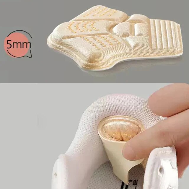 Five Toes Forefoot Pads High Heels Shoes Insoles Calluses Foot Protector Pain Relief Anti Shock Insoles Half Yard Pad Inserts