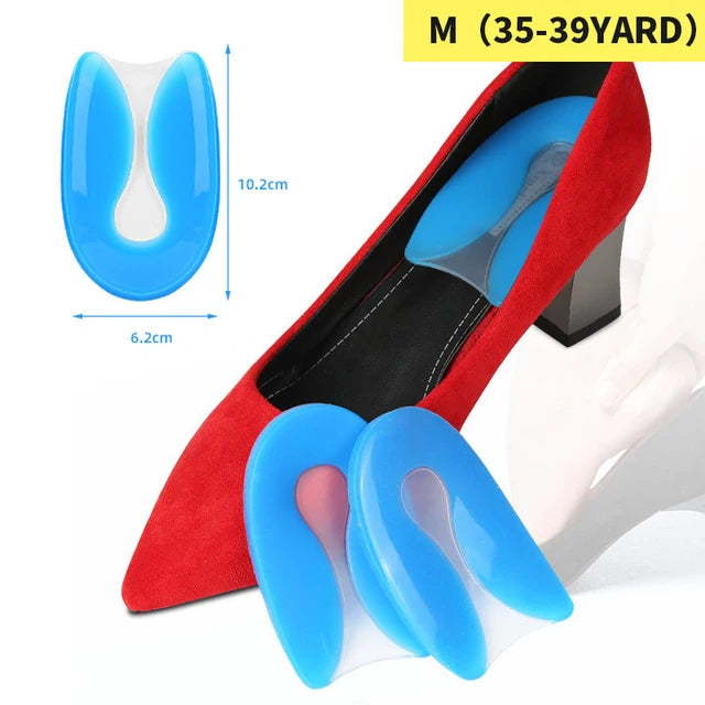 Unisex Silicone Gel Height Increase Insole Heel Lifting Inserts Shoes Insoles Foot Care Protector Cushion Arch Support Insert