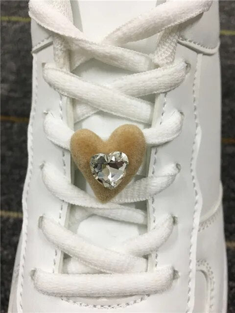 Lovely Rhinestone Bunny Bear Shoe Charms For Laces Diy Women Sneakers Décor Accessories Velvet Shoes Laces Buckle Decorations