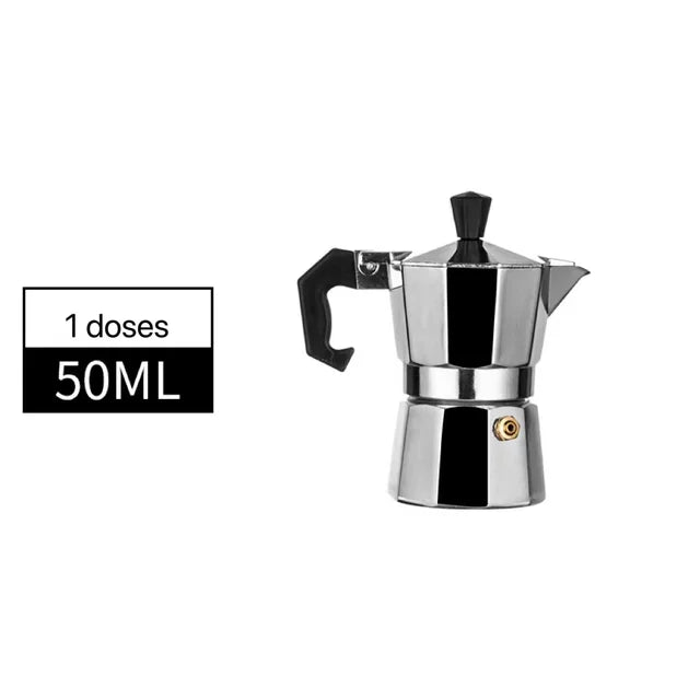 Italian Type Coffee Maker Aluminum Mocha Espresso Percolator Pot Coffee Maker Moka Pot Espresso Shot Maker Espresso Machine