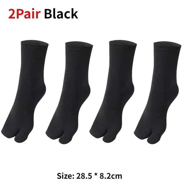 1/3pairs Japanese Men Women Soft Fiber Two Finger Socks Kimono Flip Flop Sandal Split Anti Friction Supplies Shoe Decoration