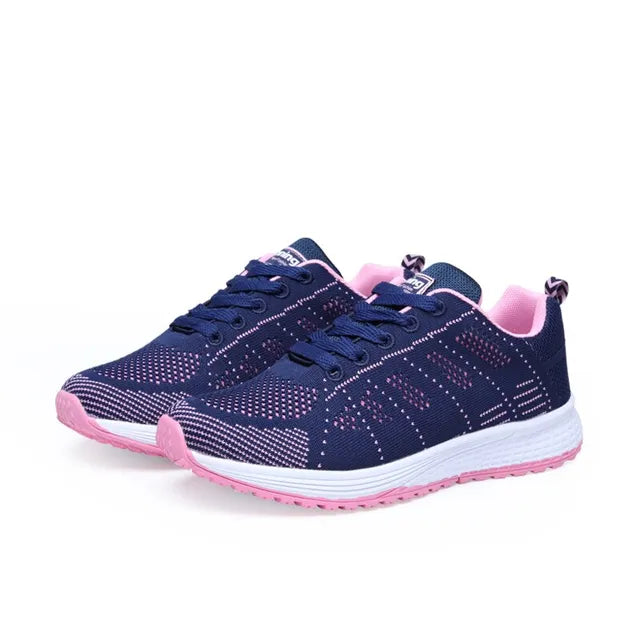 Women's Casual Flats Air Mesh Breathable Trainers Ladies Shoes Female Sneakers Women Basket Tenis Feminino