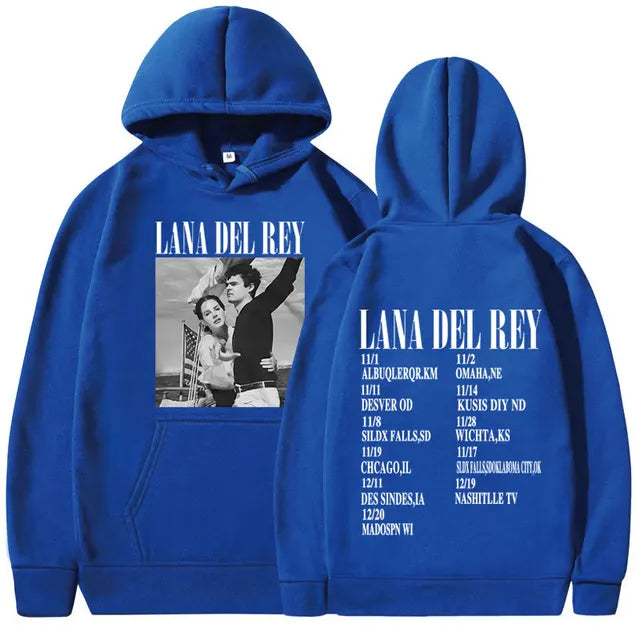 Singer Lana Del Rey Lust for Life Tour Music Album poster prints Pullover Hooded Men Women Sweatshirts Unisex Hoodie Streetwear