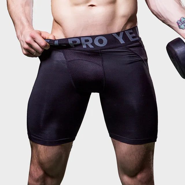 Men's Compression Underwear Push Up Badminton Clothing Jerseys Boxing Sportswear Male Running Shorts Jogging Leggings Gym Trunks