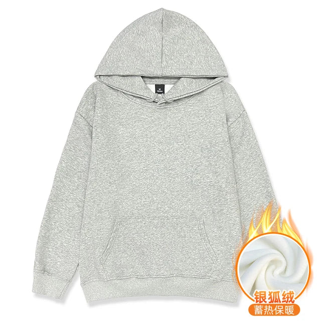 LEGIBLE 2024 New Oversize Hoodies Women pulovers Hooded Cotton Thicken Warm Loose Hoodie Women Sweatshirts Female