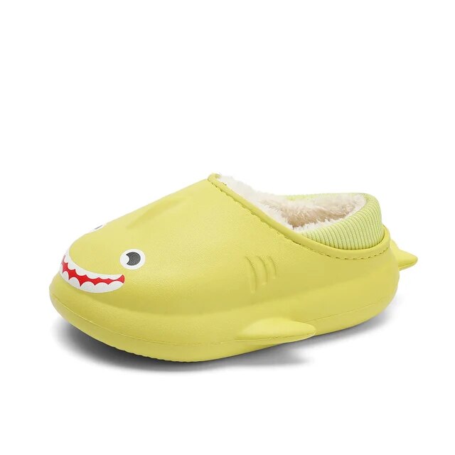 Fashion Cute Shark Slippers for Girls Boys Plush Warm Cartoon Animal Children Home Shoes Little Kid House Footwear Baby Items