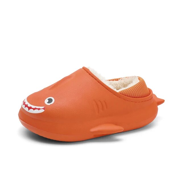 Fashion Cute Shark Slippers for Girls Boys Plush Warm Cartoon Animal Children Home Shoes Little Kid House Footwear Baby Items