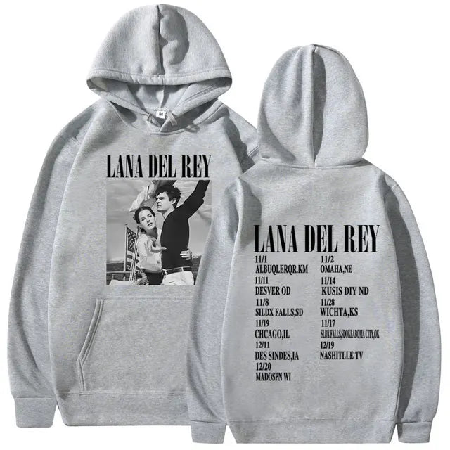 Singer Lana Del Rey Lust for Life Tour Music Album poster prints Pullover Hooded Men Women Sweatshirts Unisex Hoodie Streetwear