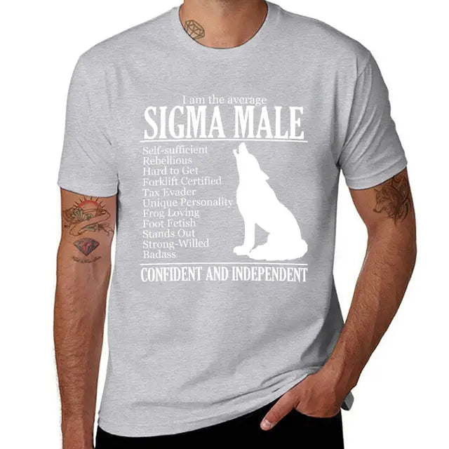 New Average Sigma Male (Please Read) T-Shirt custom t shirt Tee shirt fruit of the loom mens t shirts