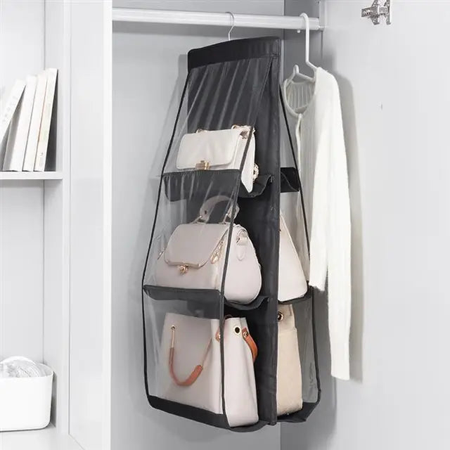 Hanging bag bag closet closet transparent bag door wall transparent sundries shoe bag hanger bag accessories