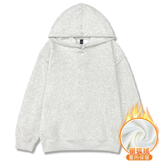 LEGIBLE 2024 New Oversize Hoodies Women pulovers Hooded Cotton Thicken Warm Loose Hoodie Women Sweatshirts Female