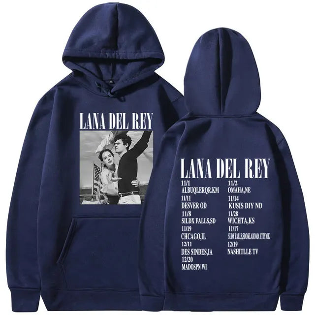 Singer Lana Del Rey Lust for Life Tour Music Album poster prints Pullover Hooded Men Women Sweatshirts Unisex Hoodie Streetwear