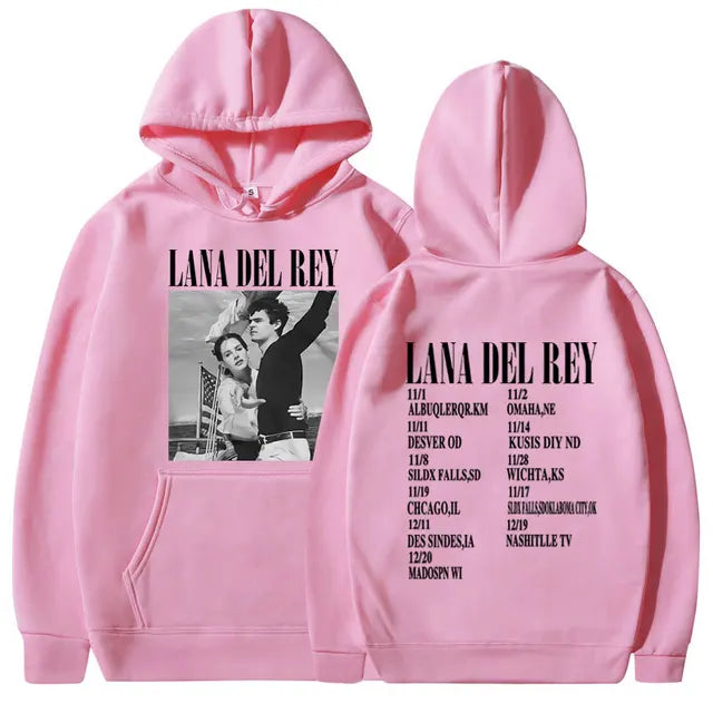 Singer Lana Del Rey Lust for Life Tour Music Album poster prints Pullover Hooded Men Women Sweatshirts Unisex Hoodie Streetwear