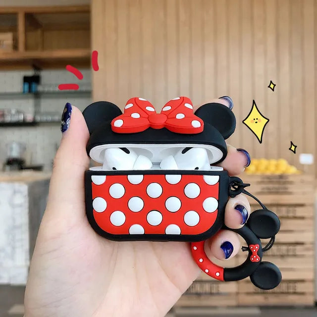 Cover for Apple AirPods 1 2 3 3rd Case for AirPods Pro Case Cute Cartoon Yoda Mickey Stitch Spiderman Earphone Case Accessories