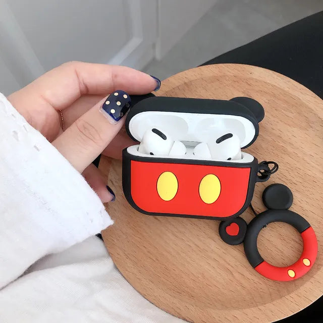 Cover for Apple AirPods 1 2 3 3rd Case for AirPods Pro Case Cute Cartoon Yoda Mickey Stitch Spiderman Earphone Case Accessories