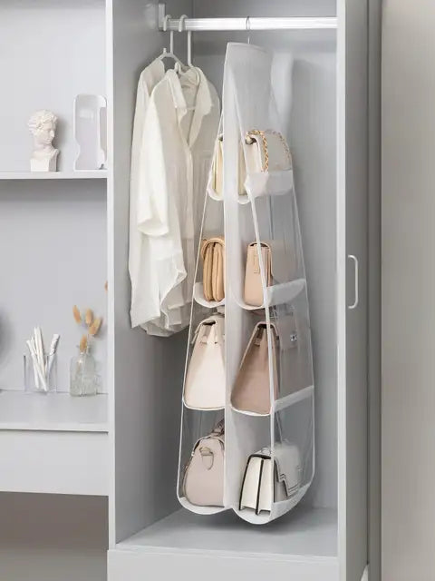 Hanging bag bag closet closet transparent bag door wall transparent sundries shoe bag hanger bag accessories