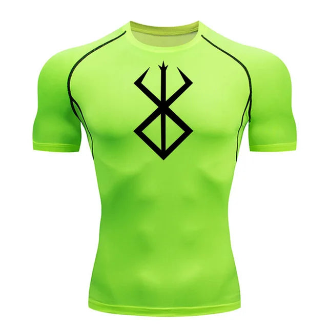 Summer Running T-Shirt Compression Short Sleeve Shirt Sportswear Men's Fitness MMA rashgarda Long Sleeves Base layer Second Skin