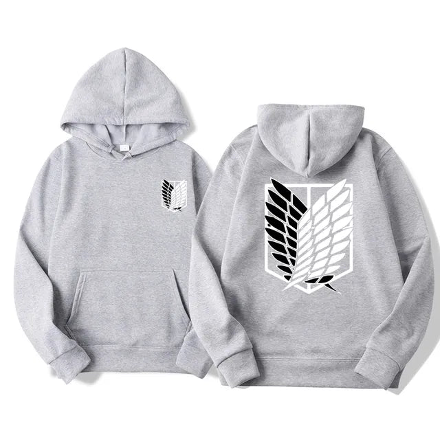 Japan Anime Attack on Titan Men Hoodies Autumn Casual Pullover Sweats Hoodie Fashion Sweatshirts Hip Hop Sweatshirt Clothes