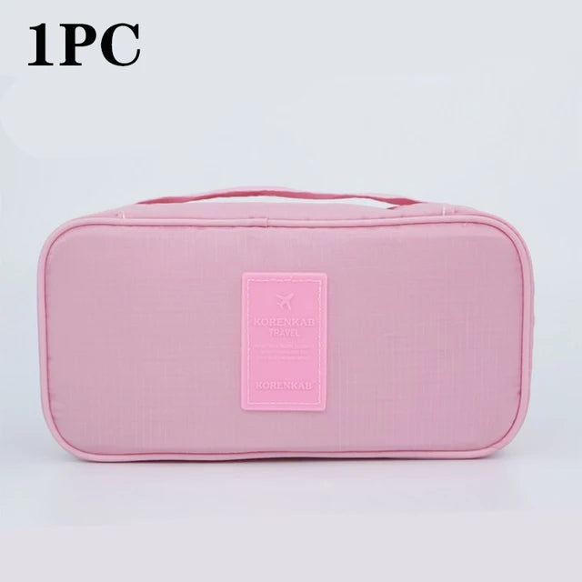 Women Bedroom Underwear Packaging Cube PouchTravel Bra Bag Underwear Organizer Bag Bra And Panty Storage High Quality Wash Case